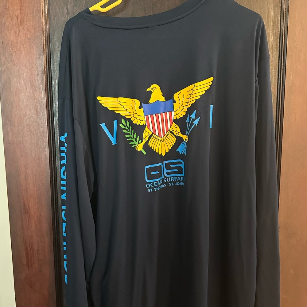 Ocean Surfari Navy Rash Guard - Picture 2 of 2